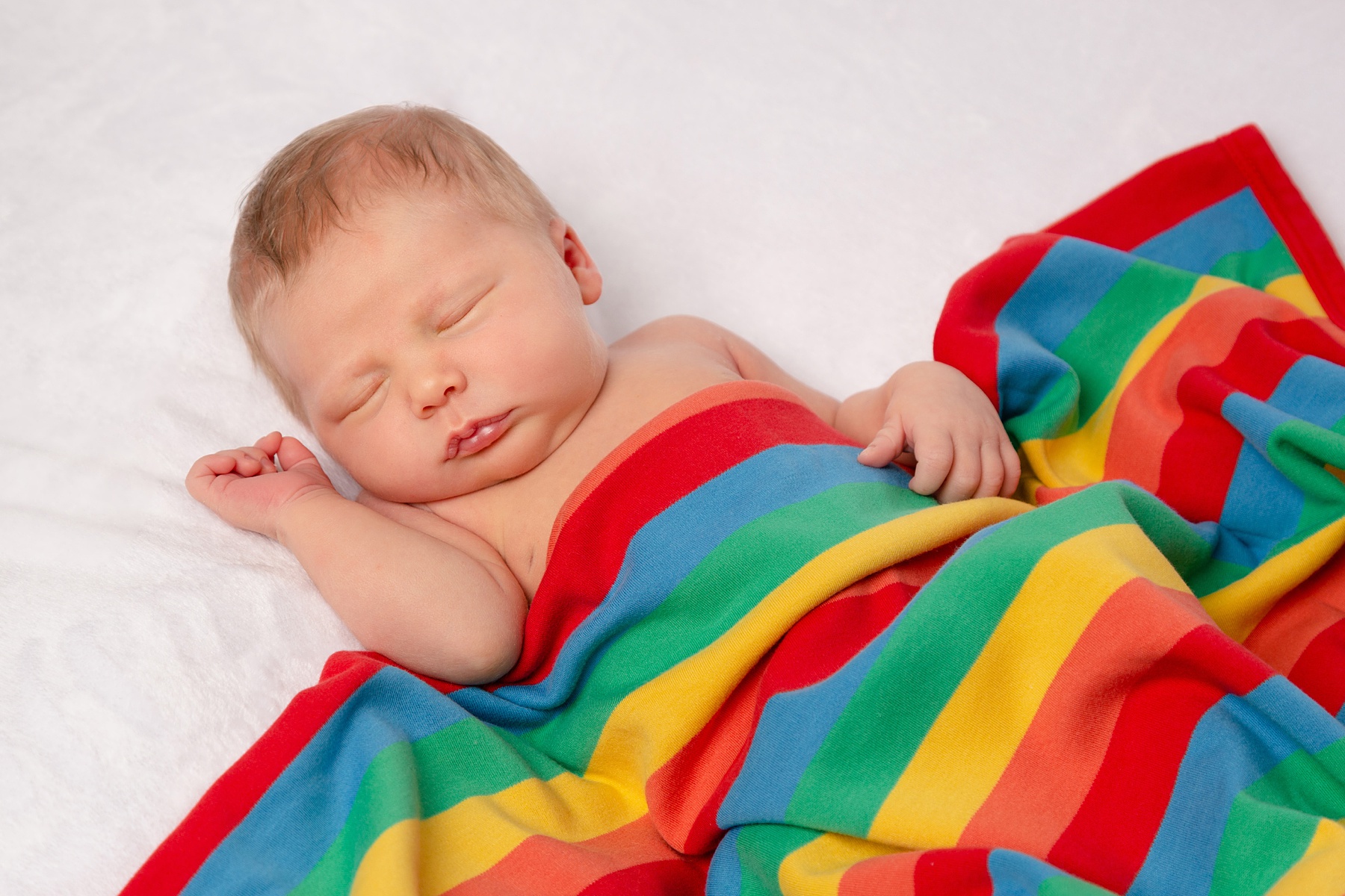 Rainbow Baby Blue Sky Photography